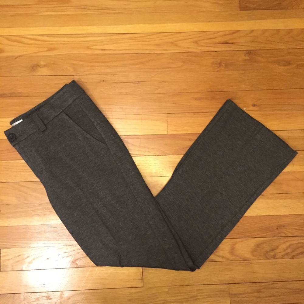 Cabi Grey Wise Leg Pants Trousers Size 10